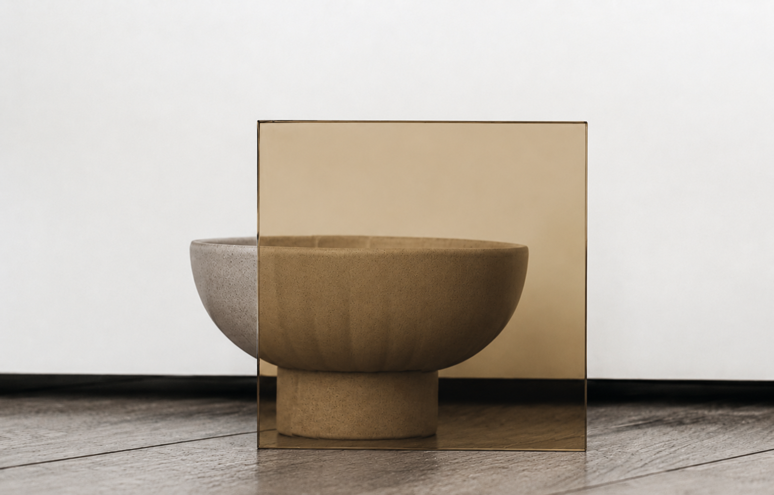 Bruin rookglas